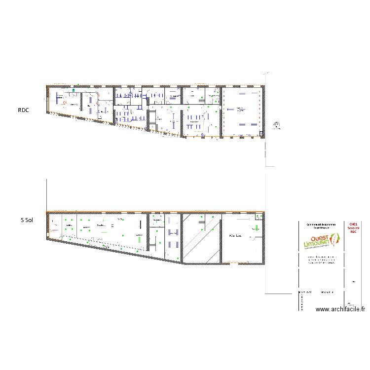 La Monnerie Sous Sol + RDC. Plan de 0 pièce et 0 m2