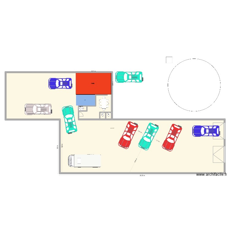 PLAN 1 PORTE. Plan de 2 pièces et 445 m2
