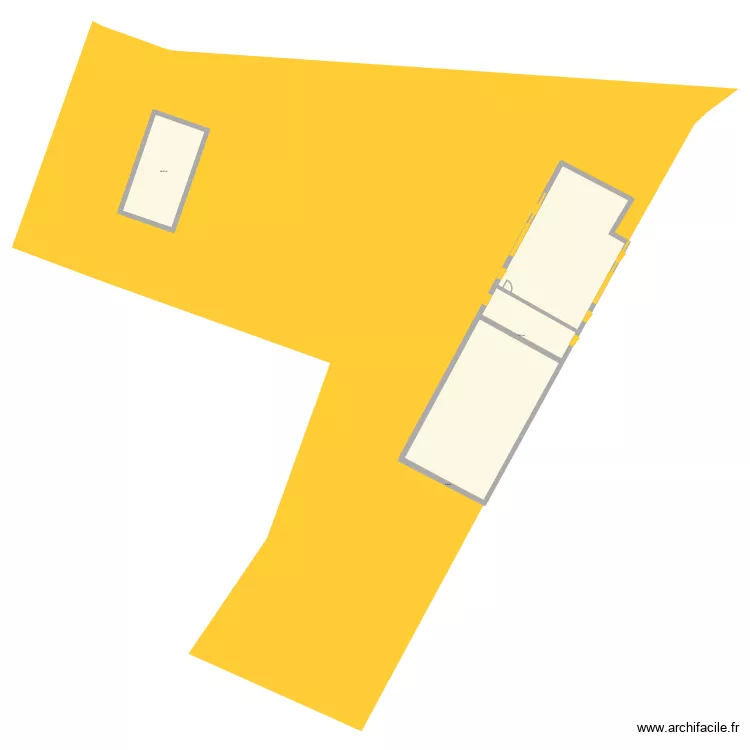 grange. Plan de 4 Pièces et 305 m²