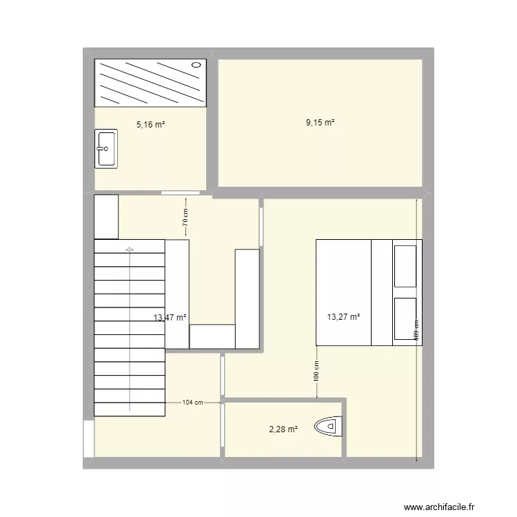 suite parentale chabeuil. Plan de 