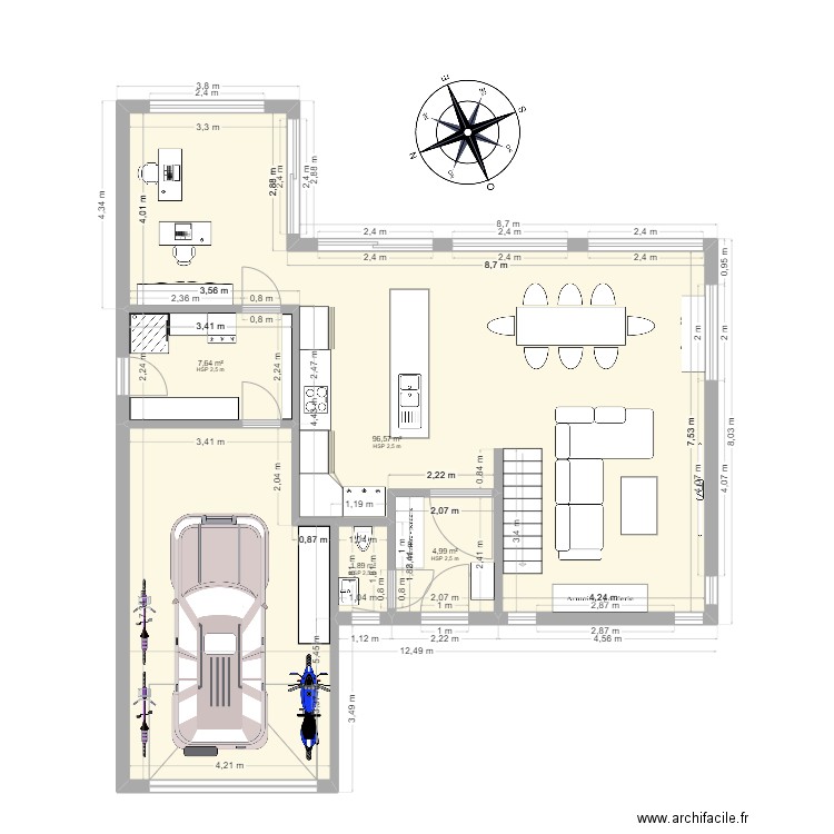 Messe 4 21042025. Plan de 12 pièces et 199 m2