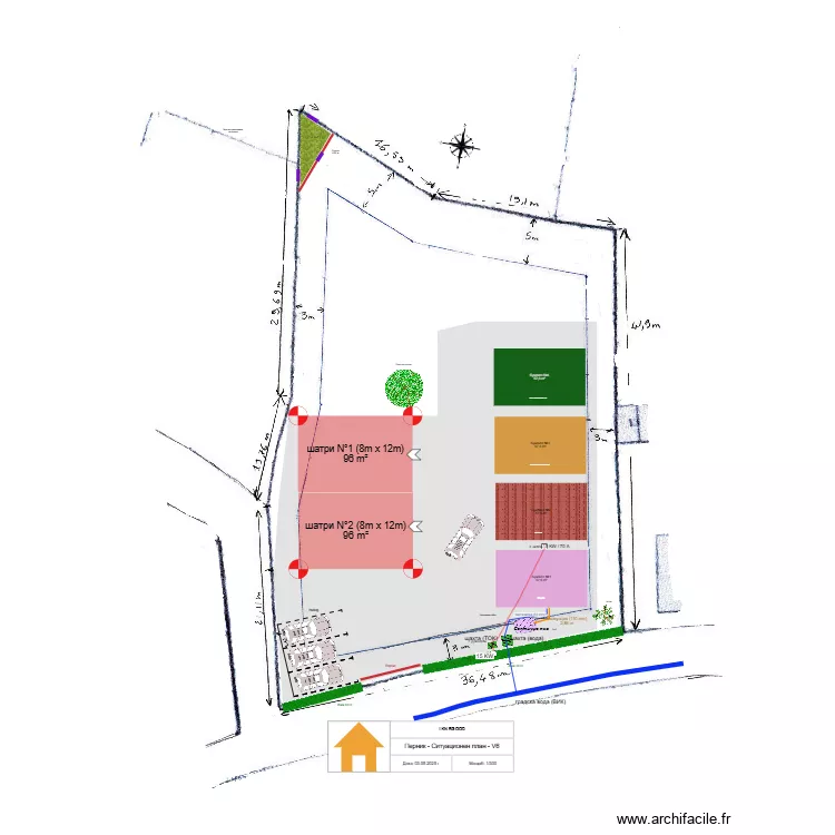 Перник - Ситуационен план шатри - V6. Plan de 