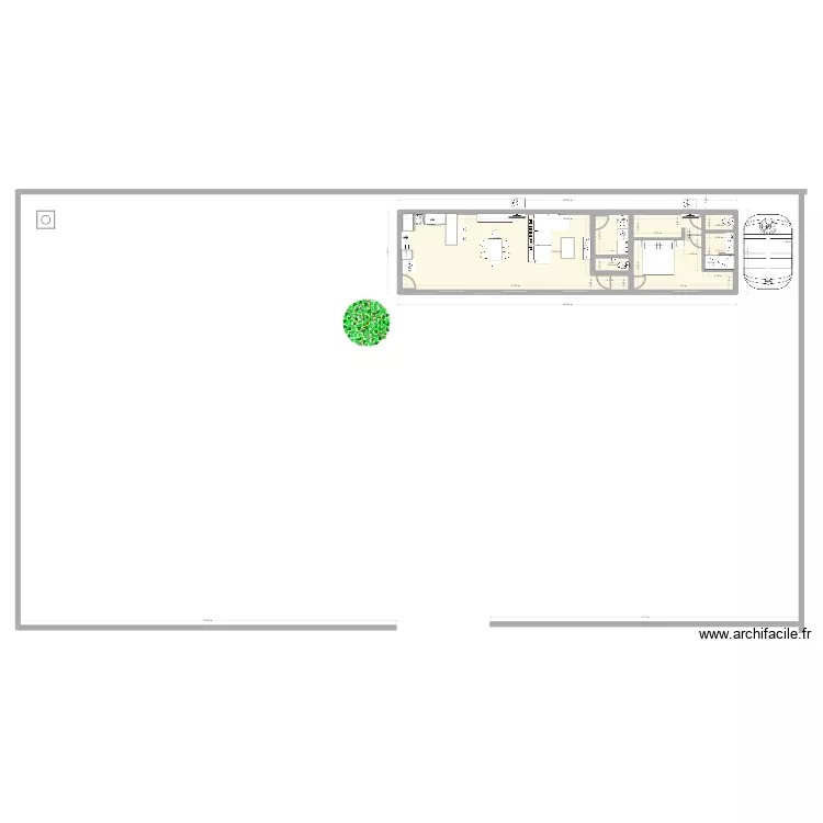 CAP RANDOU 10. Plan de 3  et 80 m²