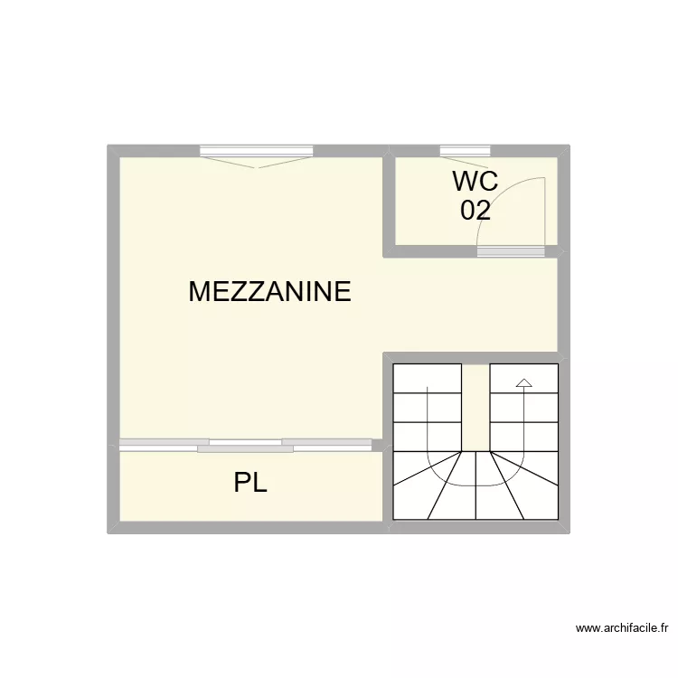 PLAN NIMES BARRE MEZZANINE. Plan de 