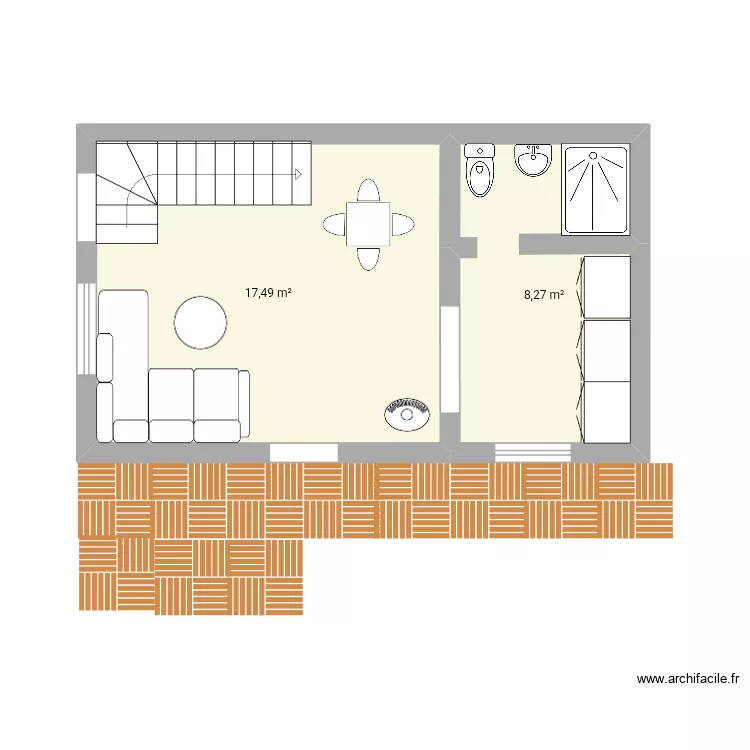 Maison idée 2. Plan de 2 et 26 m² Maison idée 2. Plan de 2 et 26 m²