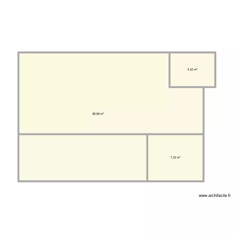 Melody étage appart. Plan de 3 Pièces et 68 m² Melody étage appart. Plan de 3 Pièces et 68 m²