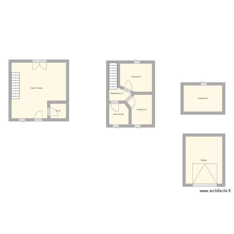 350601791A. Plan de 8 pièces et 80 m2