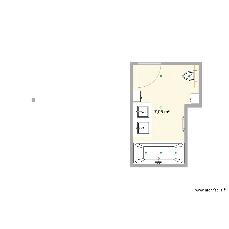 SDB2. Plan de 0 pièce et 0 m2