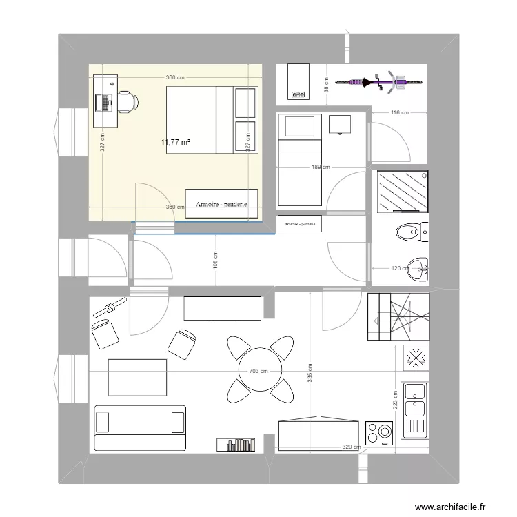 ChaletSousProjetV3. Plan de 