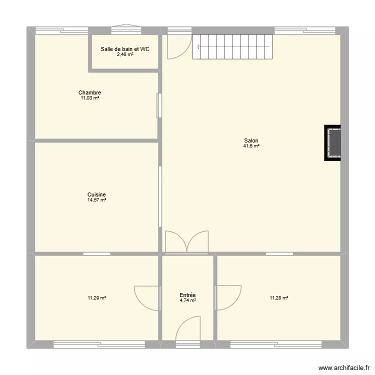 prototype maison brix. Plan de 7  et 97 m²
