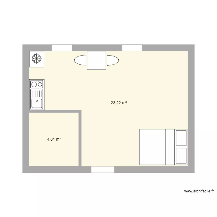 Studio filature option1. Plan de Studio filature option1. Plan de