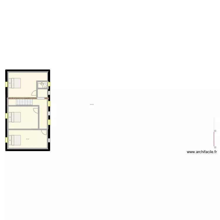 maison étage. Plan de 3 Pièces et 97 m² maison étage. Plan de 3 Pièces et 97 m²