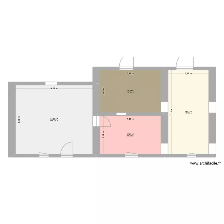 Partie 2. Plan de 4 pièces et 99 m²