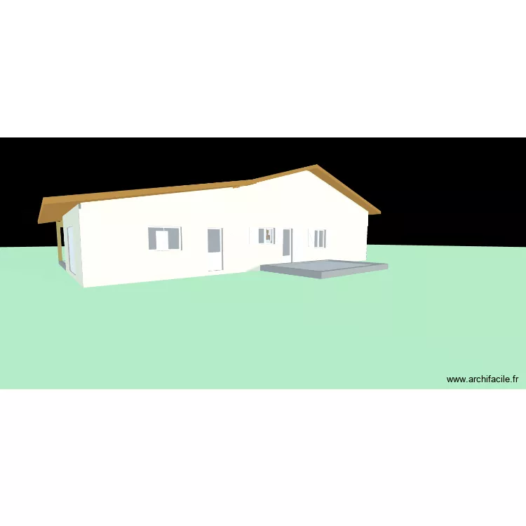 Fa&ccedil;ade NORD. Plan de 13  et 300 m²