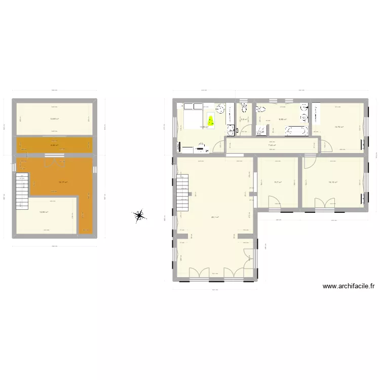 La Cadi&egrave;re. Plan de 