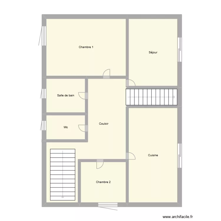 PLAN COGNET. Plan de 13  et 170 m²