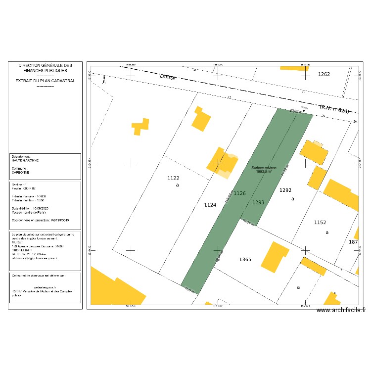 RTE LAFITTE. Plan de 0 pièce et 0 m2