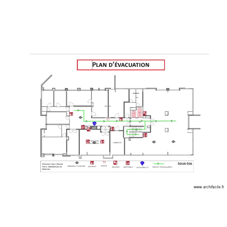 sou sol belle maison. Plan de 0 pièce et 0 m2