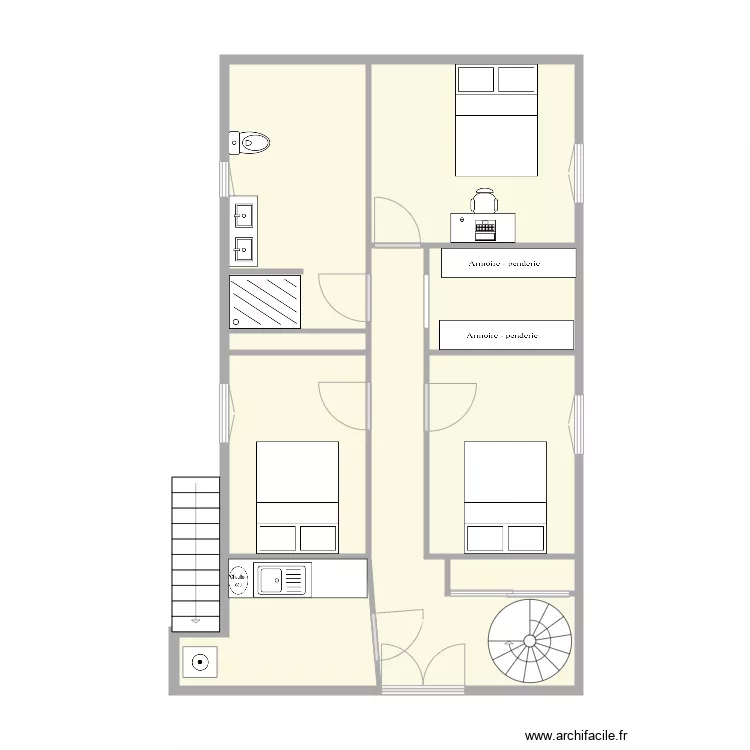 BOUCHER PHARE SOUS SOL. Plan de 