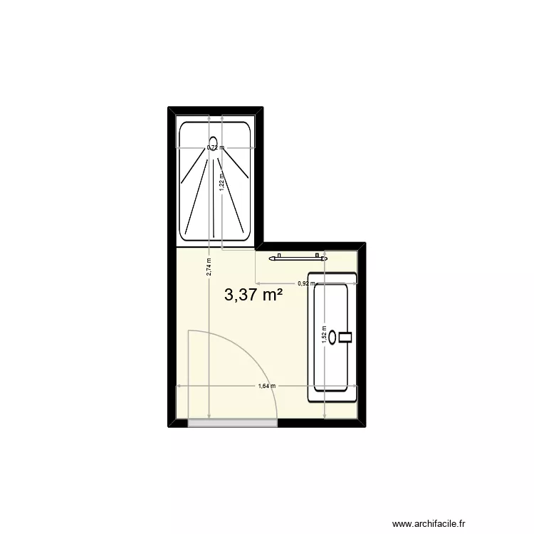 laborde ch65 et 66. Plan de 1  et 3 m²