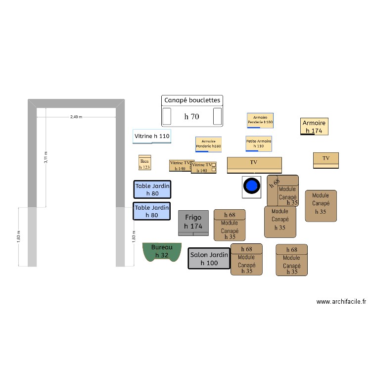 Box 93. Plan de 0 pièce et 0 m2