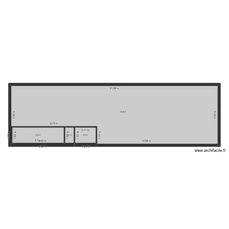 essaie atelier 1. Plan de 4  et 124 m²