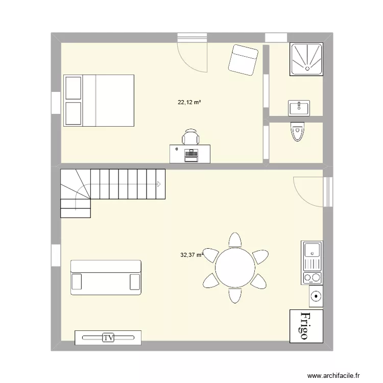 Petit bâtiment RDC. Plan de Petit bâtiment RDC. Plan de