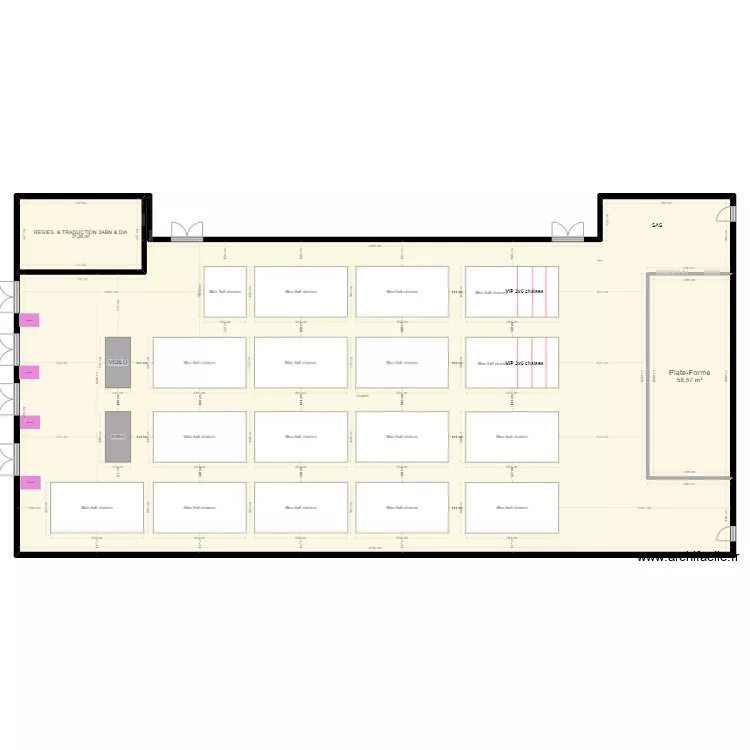 Plan Gymnase de Boissard Int. Plan de 