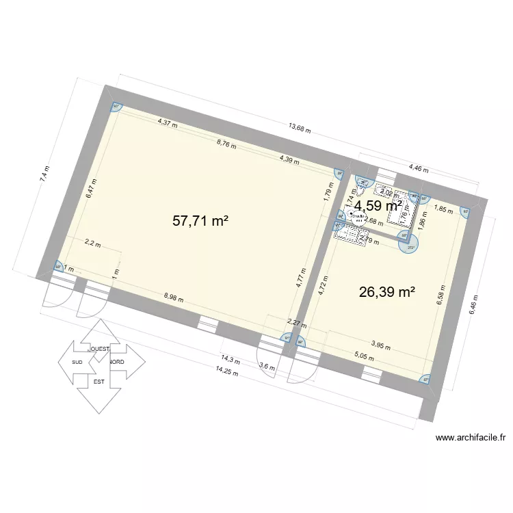 PERMIS DE CONDTRUIRE 1 STUDIO. Plan de PERMIS DE CONDTRUIRE 1 STUDIO. Plan de