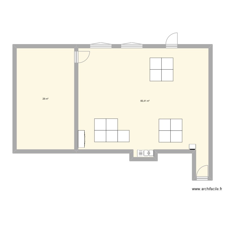 coelho ruben. Plan de 2 pièces et 93 m2