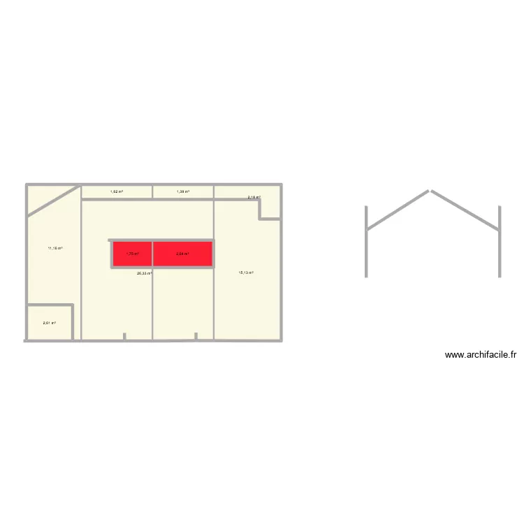 parrilla v2. Plan de 9  et 65 m²