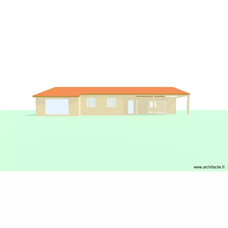 maison 2. Plan de 10  et 151 m²