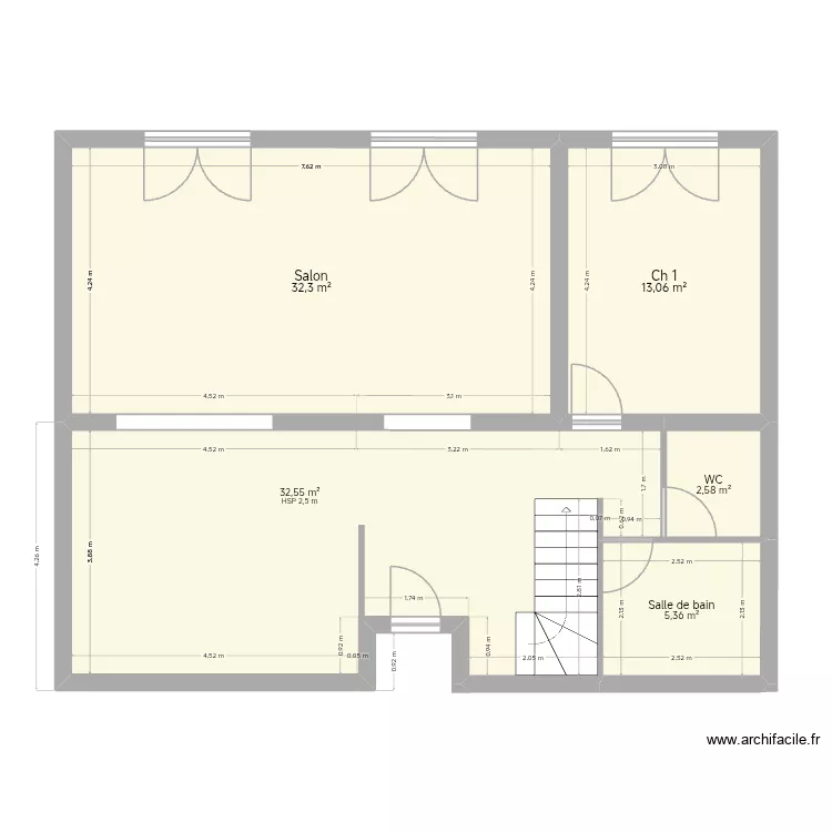 Bouin2. Plan de 5  et 86 m²