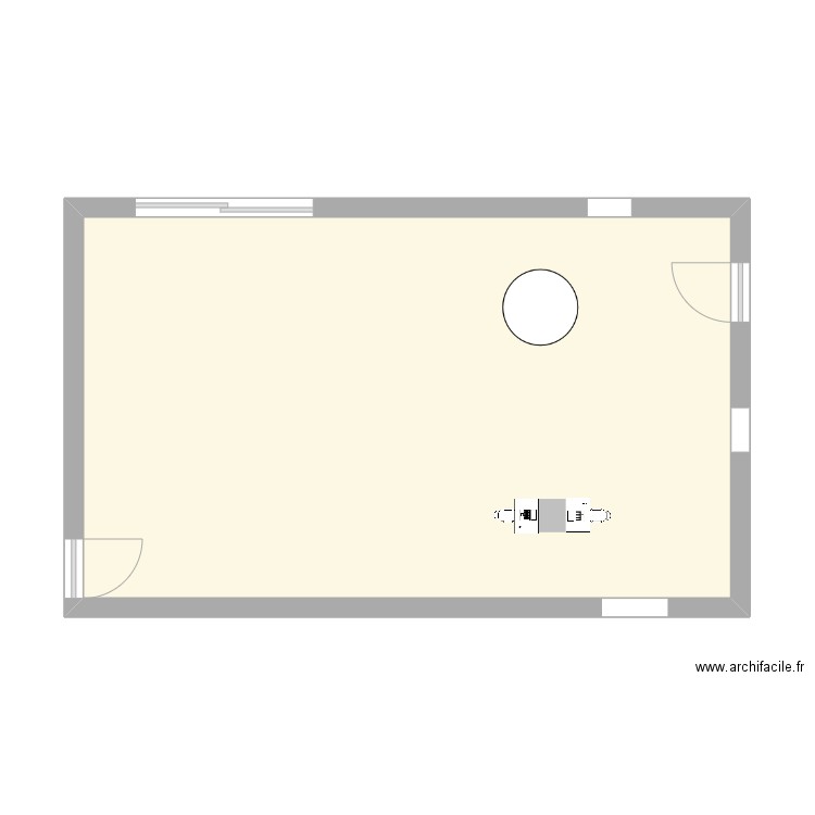 Aménagement 2. Plan de 1 pièce et 45 m2