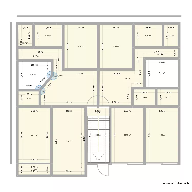 PLAN2. Plan de 18  et 172 m²