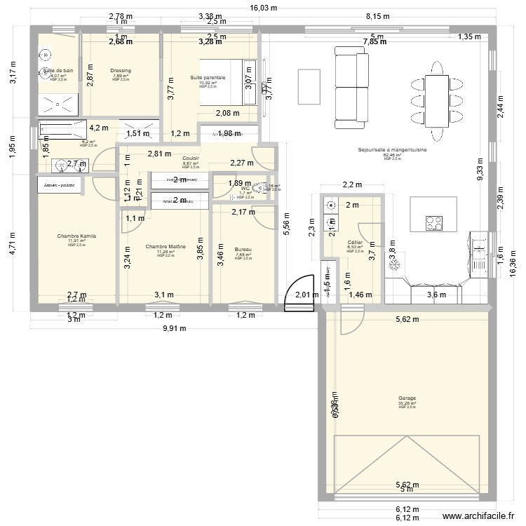 maison. Plan de 0 pièce et 0 m2