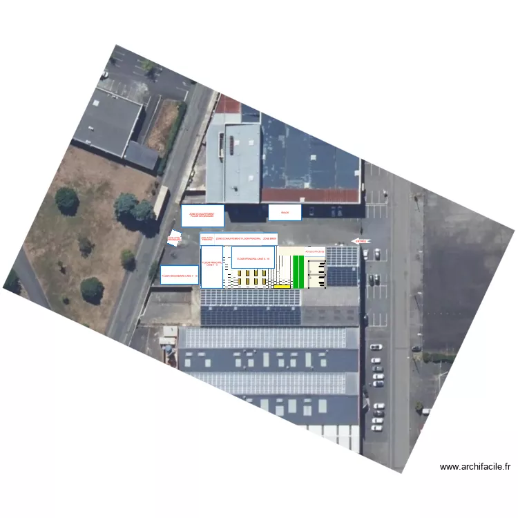 LMC2-1. Plan de 7  et 807 m²