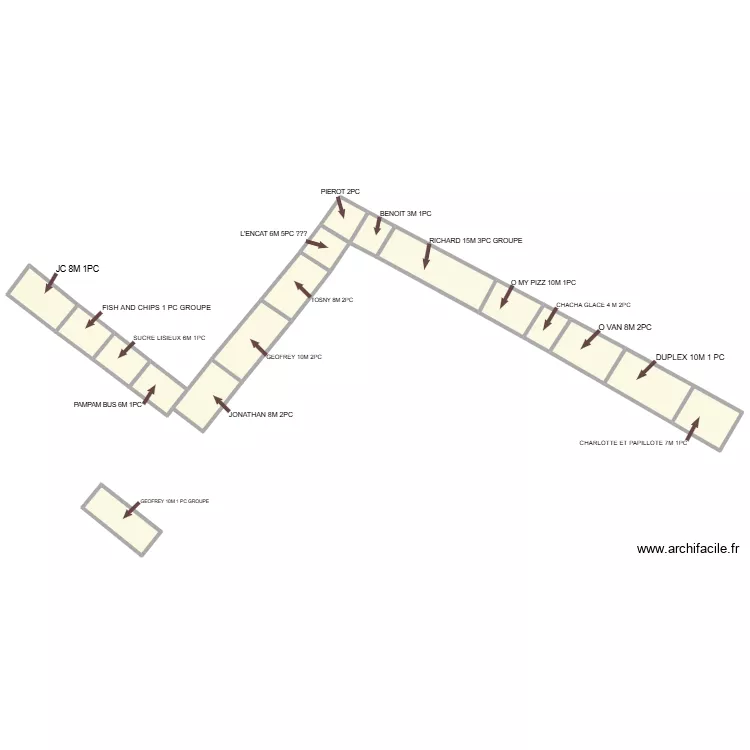 food truck. Plan de 17 et 567 m² food truck. Plan de 17 et 567 m²
