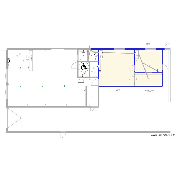 sam V2. Plan de 3 pièces et 49 m2