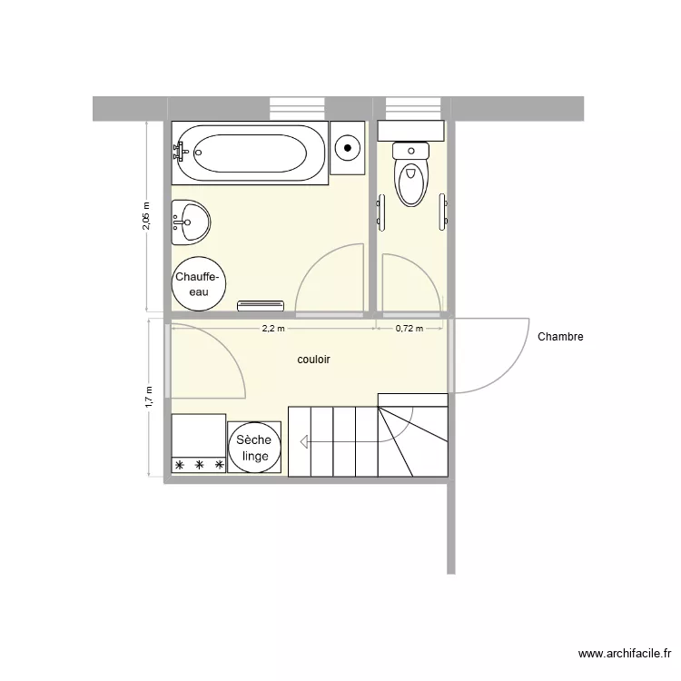 Fleuriot avant. Plan de 3 et 11 m² Fleuriot avant. Plan de 3 et 11 m²