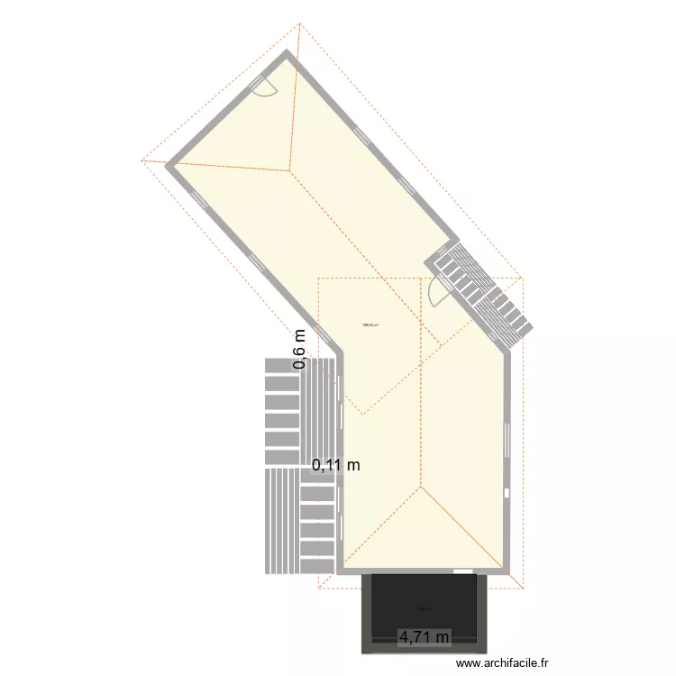 cintegabelle 4. Plan de 2 pièces et 173 m² cintegabelle 4. Plan de 2 pièces et 173 m²