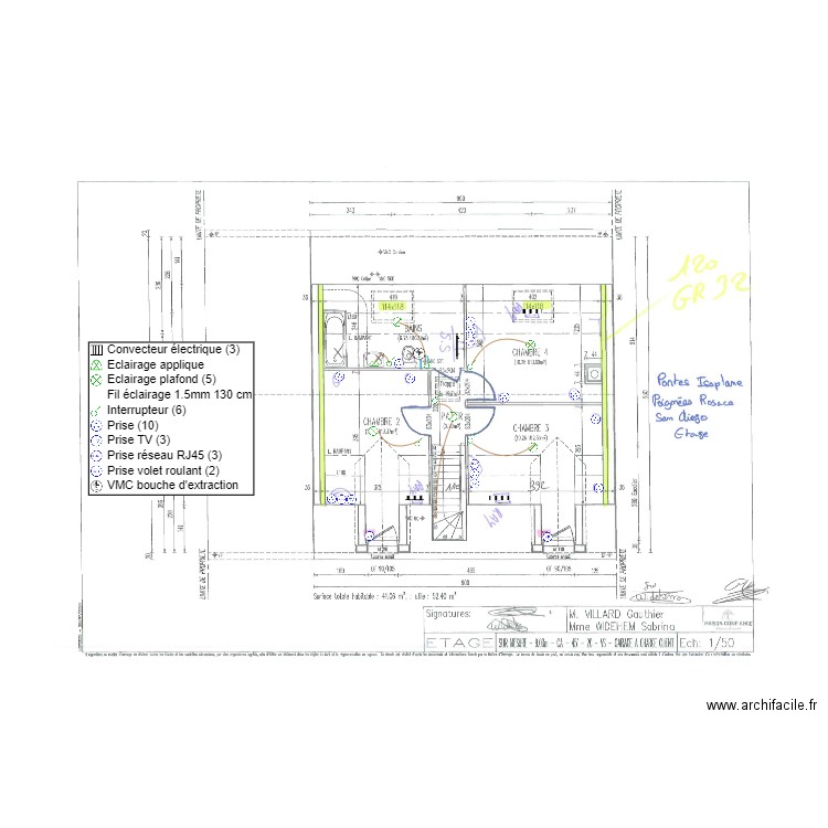 VILLARD ETAGE ELEC. Plan de 0 pièce et 0 m2