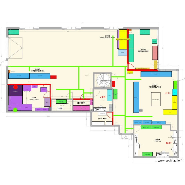NV BAT KOALA ATELIER - V Finale. Plan de 10 pièces et 314 m2
