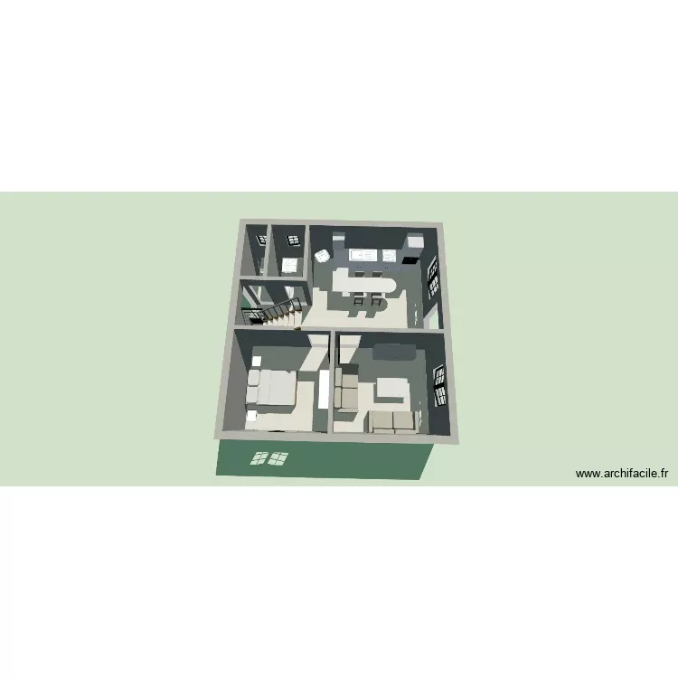 LV GUIHARD. Plan de 5 Pièces et 52 m² LV GUIHARD. Plan de 5 Pièces et 52 m²
