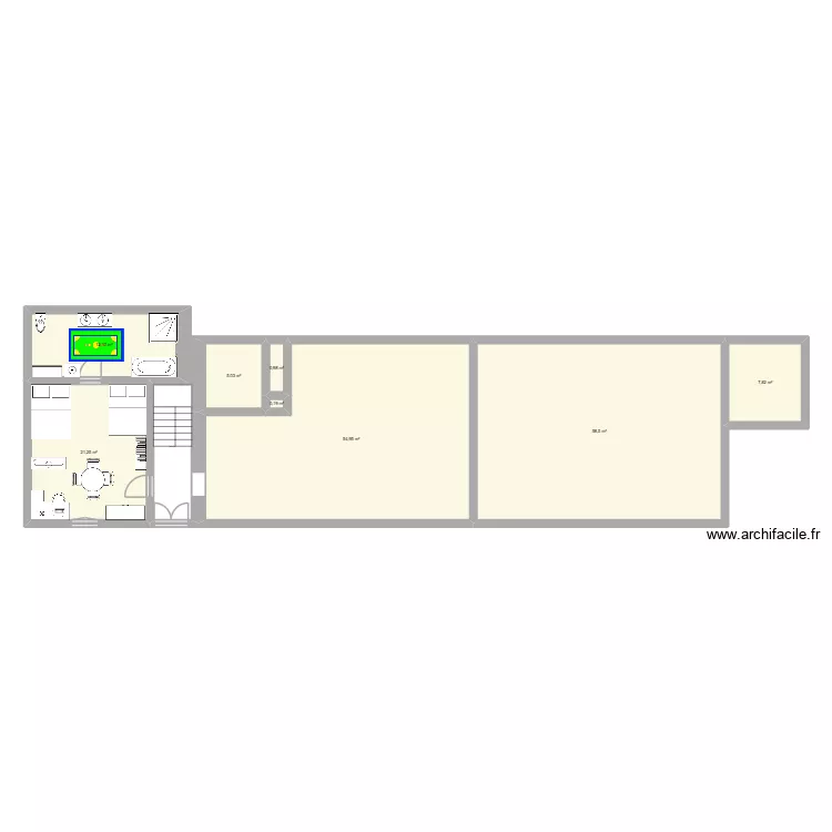 Mamie Rozon 2. Plan de 8 et 161 m² Mamie Rozon 2. Plan de 8 et 161 m²
