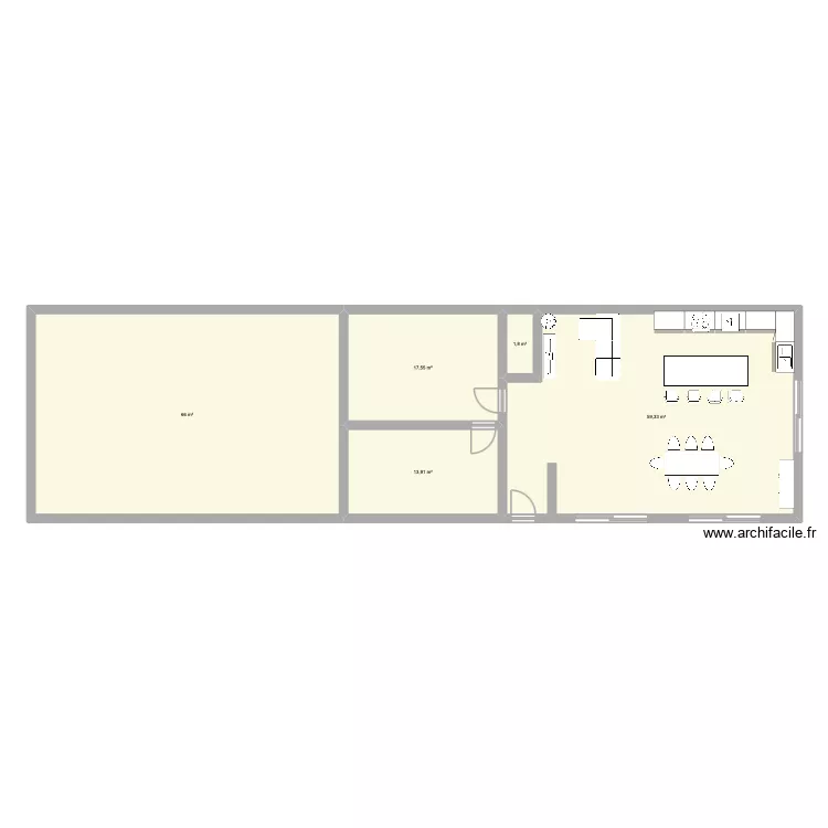Maison. Plan de 5  et 159 m²