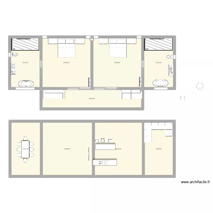 EDEN 9f. Plan de 9 et 187 m² EDEN 9f. Plan de 9 et 187 m²