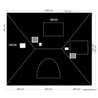 Les Challonges - Plan dessus - sans Velux 