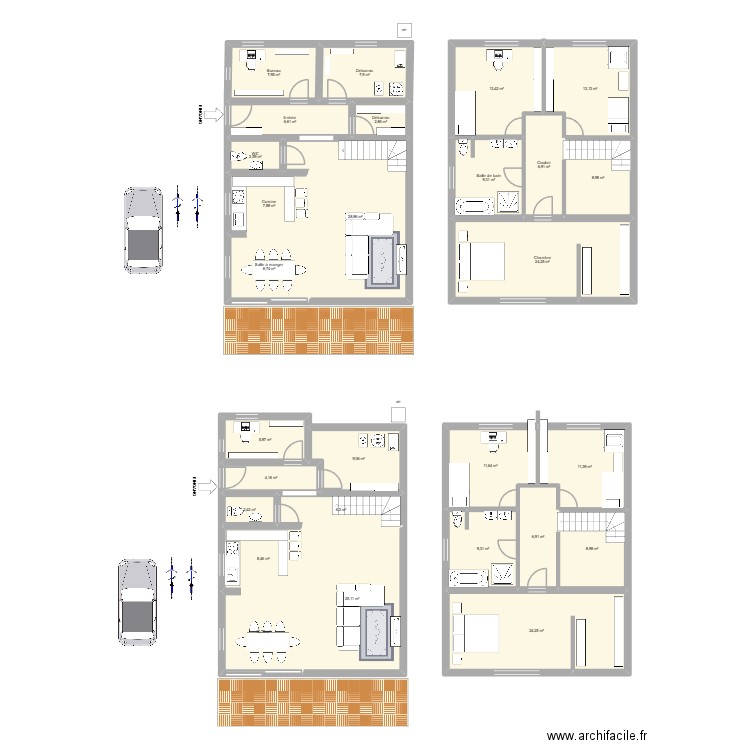 Maison type Trendy. Plan de 0 pièce et 0 m2
