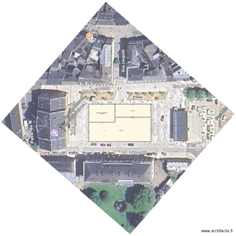 Arlon 2026. Plan de 3 pièces et 1485 m2